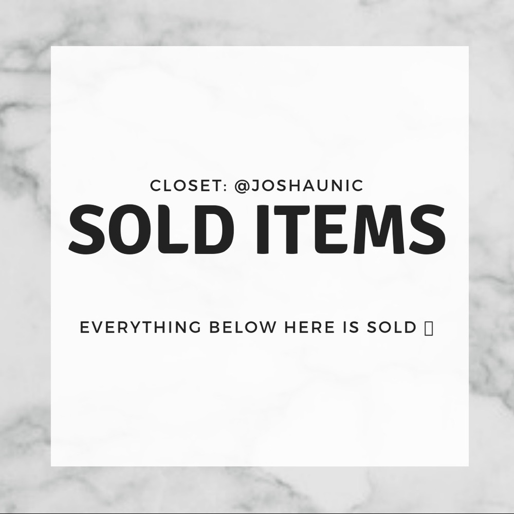 Everything Below Here is Sold